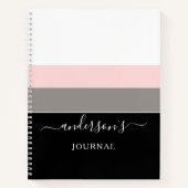 Modernes, einfaches Journal Notizblock (Vorderseite)