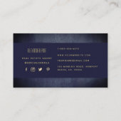 Modernes, einfaches, klassisches, Berufliches Foto Visitenkarte (Rückseite)