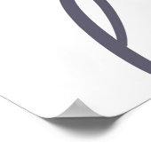 Modernes, einfaches, kühn gestaltetes Grafikdesign Poster (Ecke)