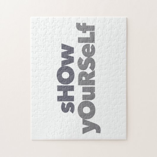 Modernes, einfaches, kühnes, urbanes Design Zeigen Puzzle (Vertikal)