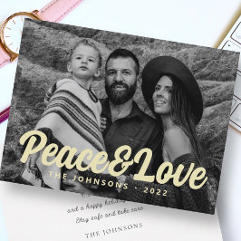 Modernes, einfaches, kursives Foto für die Begrüßu Feiertagskarte