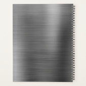 Modernes, einfaches, lackiertes Metall, silbergrau Planer (Rückseite)