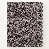 Modernes, einfaches Leopard-Gesichtsmuster hinten  Notizblock (Rückseite)