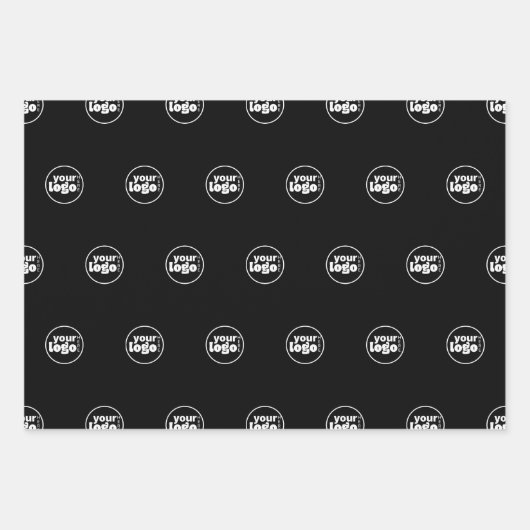 Modernes, einfaches Logo hier Geschenkpapier Set (Vorderseite 2)