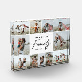 modernes, einfaches Mehrfamiliengeschenk mit minim Fotoblock (Links)