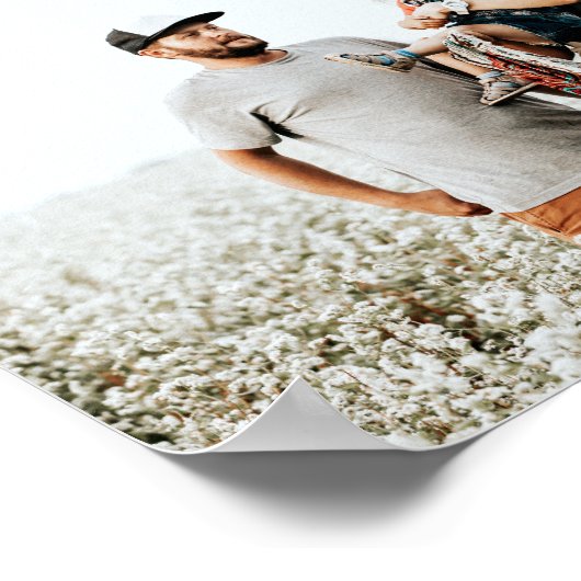 modernes, einfaches Mehrfamiliengeschenk mit minim Poster (Ecke)