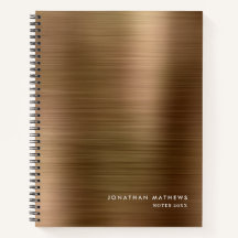 Modernes, einfaches Metall mit gebürstetem Gold