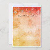 Modernes einfaches Minimal Metalic Orange Red (Rückseite)