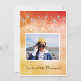 Modernes einfaches Minimal Metalic Orange Red