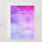 Modernes, einfaches Minimal Metalrosa und Lila (Rückseite)