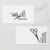 modernes einfaches minimales des schwarzen visitenkarte (Vorne/Hinten)