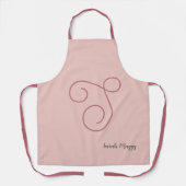 Modernes, einfaches Minimalistisches anfängliches  Schürze (Vorderseite)