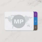 Modernes, einfaches Minimalistisches Clean Grau Be Visitenkarte (Vorderseite)