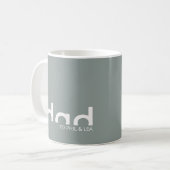 Modernes, einfaches Minimalistisches Design für Va Kaffeetasse (Vorderseite Links)