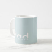 Modernes, einfaches Minimalistisches Design für Va Kaffeetasse (Vorderseite Links)