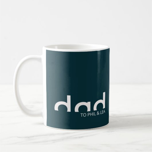 Modernes, einfaches Minimalistisches Design für Va Kaffeetasse (Links)