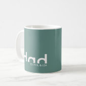 Modernes, einfaches Minimalistisches Design für Va Kaffeetasse (Vorderseite Links)