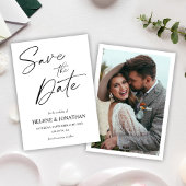 Modernes, einfaches Minimalistisches elegantes Fot Save The Date