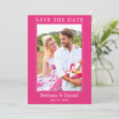 Modernes, einfaches Minimalistisches Foto - Hot Pi Save The Date (Stehend Vorderseite)