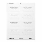 Modernes, einfaches Minimalistisches Mailing für U (Vorne)