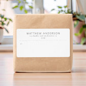 Modernes, einfaches Minimalistisches Mailing für U