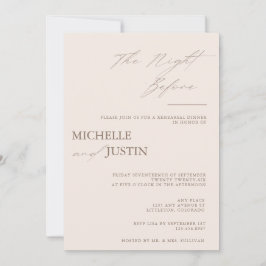 Modernes, einfaches Minimalistisches Probe Einladung