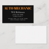 Modernes, einfaches mobiles Auto Visitenkarte (Vorne/Hinten)