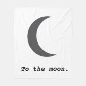 Modernes, einfaches Mondpreisangebot Fleecedecke (Vorderseite)