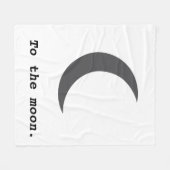 Modernes, einfaches Mondpreisangebot Fleecedecke (Vorderseite (Horizontal))