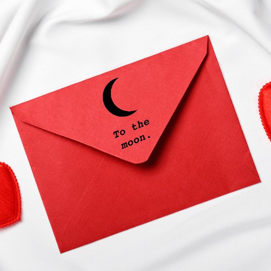 Modernes, einfaches Mondpreisangebot Gummistempel