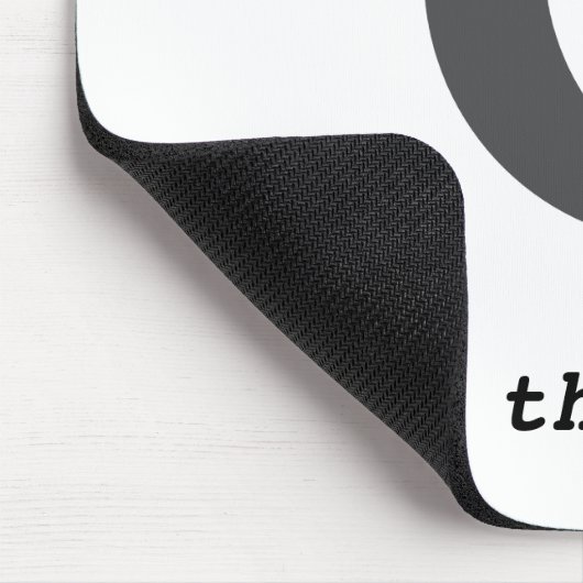 Modernes, einfaches Mondpreisangebot Mousepad (Ecke)