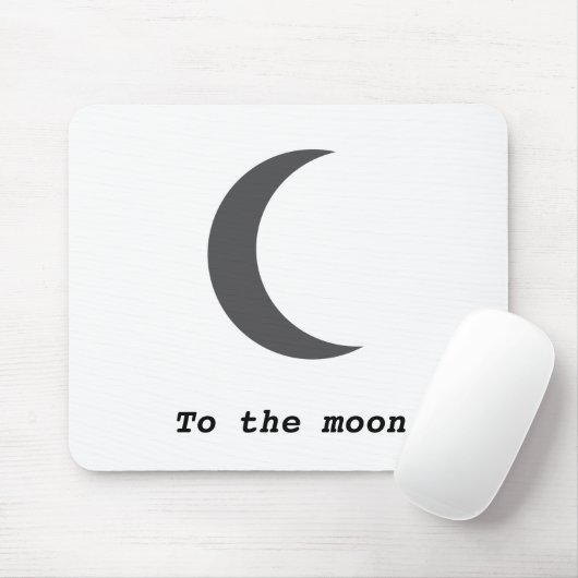 Modernes, einfaches Mondpreisangebot Mousepad (Mit Mouse)