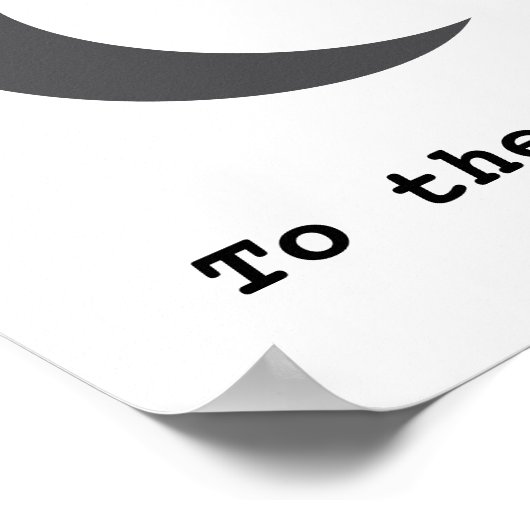 Modernes, einfaches Mondpreisangebot Poster (Ecke)