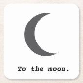 Modernes, einfaches Mondpreisangebot Rechteckiger Pappuntersetzer (Vorderseite)