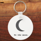 Modernes, einfaches Mondpreisangebot Schlüsselanhänger (Vorderseite)