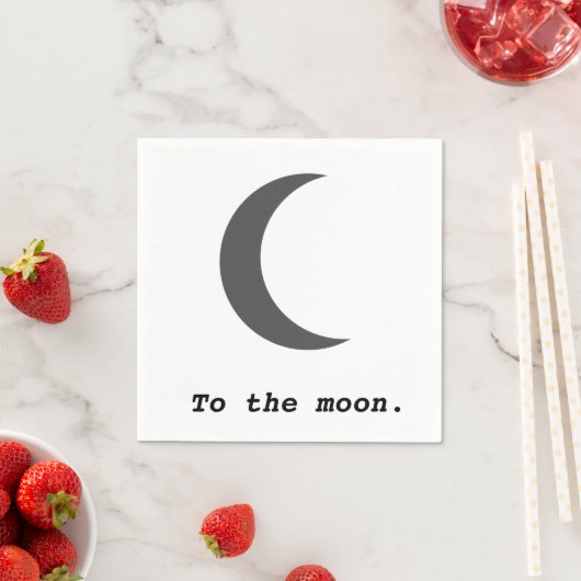 Modernes, einfaches Mondpreisangebot Serviette (Beispiel)