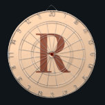 Modernes einfaches Monogramm Beige Brown Dartscheibe<br><div class="desc">Das ist ein einfaches, modernes, personalisiertes Monogramm-Design. Dieses stilvolle Design ist in Beige und Terrakotta / Braun mit stilvoller Typografie. Es ist ideal für ein personalisiertes Geschenk oder ideal als neue Ergänzung zu Ihrem Spielzimmer. Fügen Sie einfach Ihren Anfangsbuchstaben hinzu, indem Sie ihn in dieses Textfeld eingeben. Karo aus dem...</div>