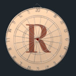Modernes einfaches Monogramm Beige Brown Dartscheibe<br><div class="desc">Das ist ein einfaches, modernes, personalisiertes Monogramm-Design. Dieses stilvolle Design ist in Beige und Terrakotta / Braun mit stilvoller Typografie. Es ist ideal für ein personalisiertes Geschenk oder ideal als neue Ergänzung zu Ihrem Spielzimmer. Fügen Sie einfach Ihren Anfangsbuchstaben hinzu, indem Sie ihn in dieses Textfeld eingeben. Karo aus dem...</div>