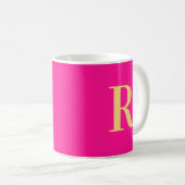 Modernes einfaches Monogramm Kaffeetasse (VorderseiteRechts)
