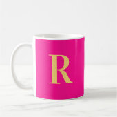 Modernes einfaches Monogramm Kaffeetasse (Links)