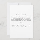 Modernes, einfaches Multi-Foto-Personalisierte Hoc Dankeskarte (Rückseite)