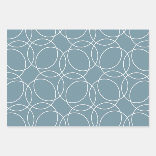 Modernes einfaches Muster in Grün Geschenkpapier Set (Vorderseite 2)