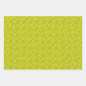 Modernes einfaches Muster in Grün Geschenkpapier Set (Vorderseite)