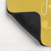 Modernes, einfaches Name & erstes Monogramm Gold Mousepad (Ecke)