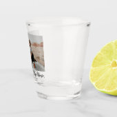 Modernes einfaches neues Hochzeitsstipendium für M Schnapsglas (Rechts)