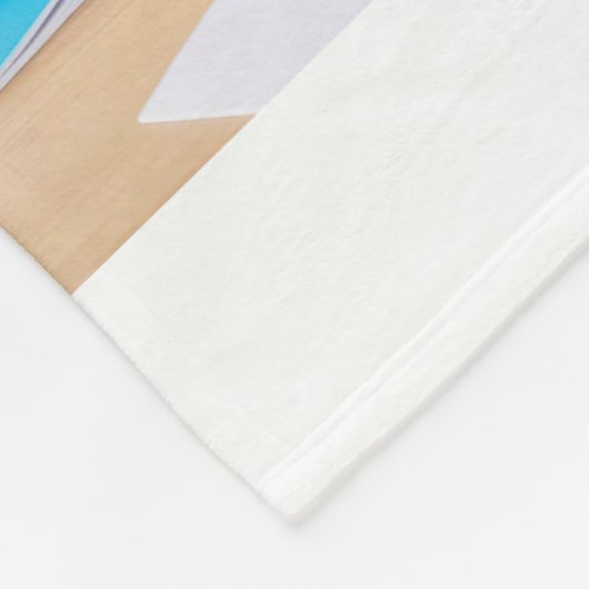 Modernes einfaches Oma Herz 8 Foto Collage Custom Fleecedecke (Ecke)