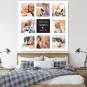 Modernes einfaches Oma Herz 8 Foto Collage Custom Leinwanddruck (Insitu (Schlafzimmer))