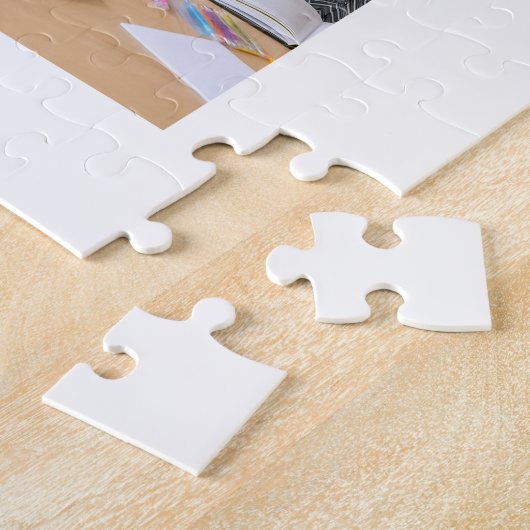 Modernes einfaches Oma Herz 8 Foto Collage Custom Puzzle (Seite)