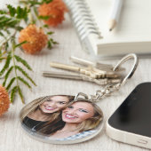 Modernes, einfaches Personalisiertes Best Friend F Schlüsselanhänger (Vorderseite rechts)