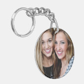 Modernes, einfaches Personalisiertes Best Friend F Schlüsselanhänger (Vorderseite links)